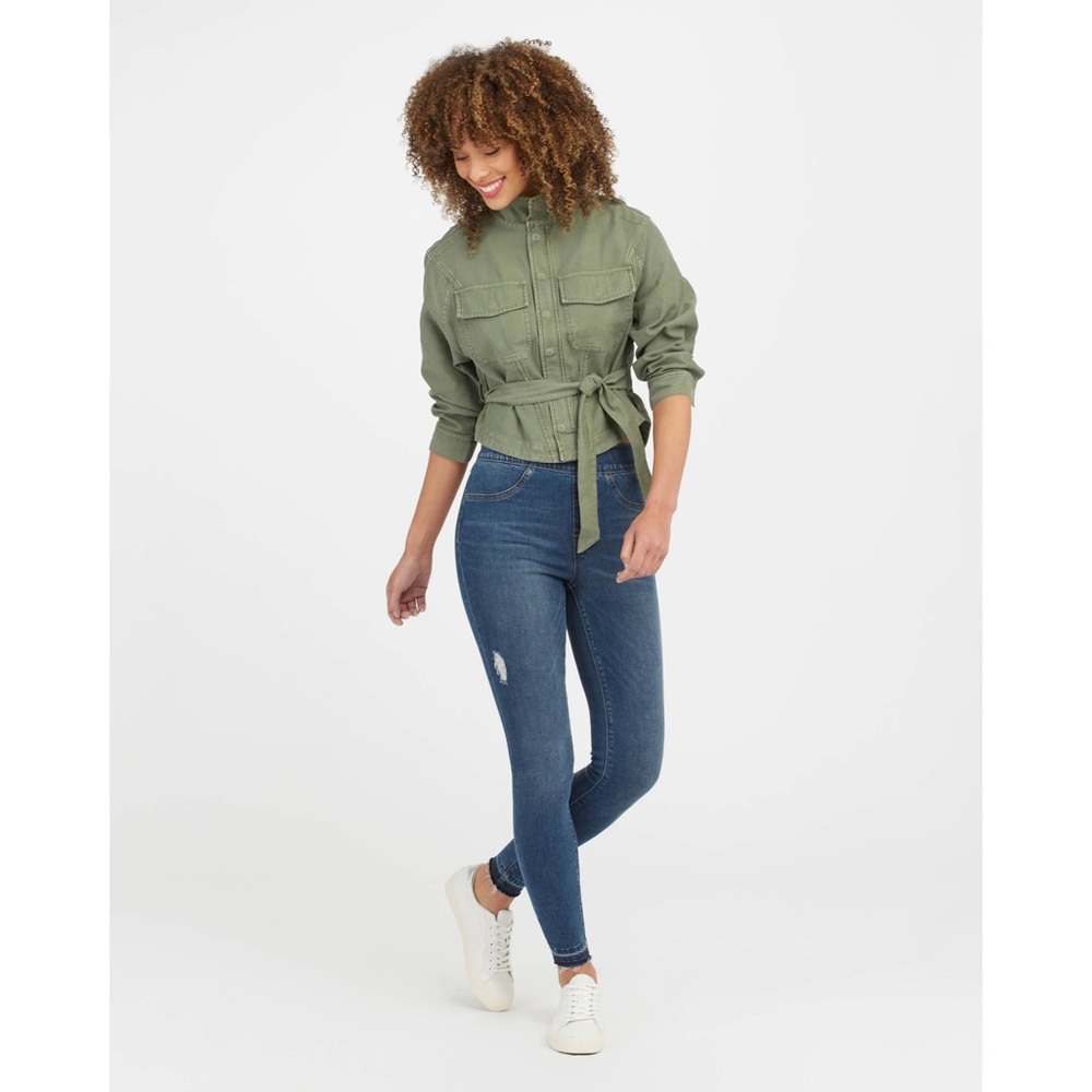SPANX | Distressed Ankle Skinny Jeans - Picture 5 of 7